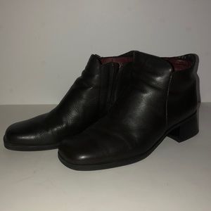 Brown Leather Ankle Boot